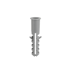 Tarugo 10mm 100-Unids. Plastico-PE Gris 10x44mm Tornillo-5x45