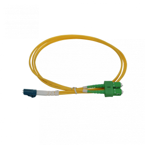 1mt SC/APC-LC/UPC MonoModo SM Duplex Jumper Cable Fibra 9/125um 3mm