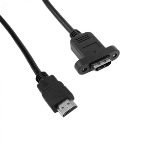 Cable HDMI Atornillable 30cm HDMI-Macho HDMI-Hembra 1080p