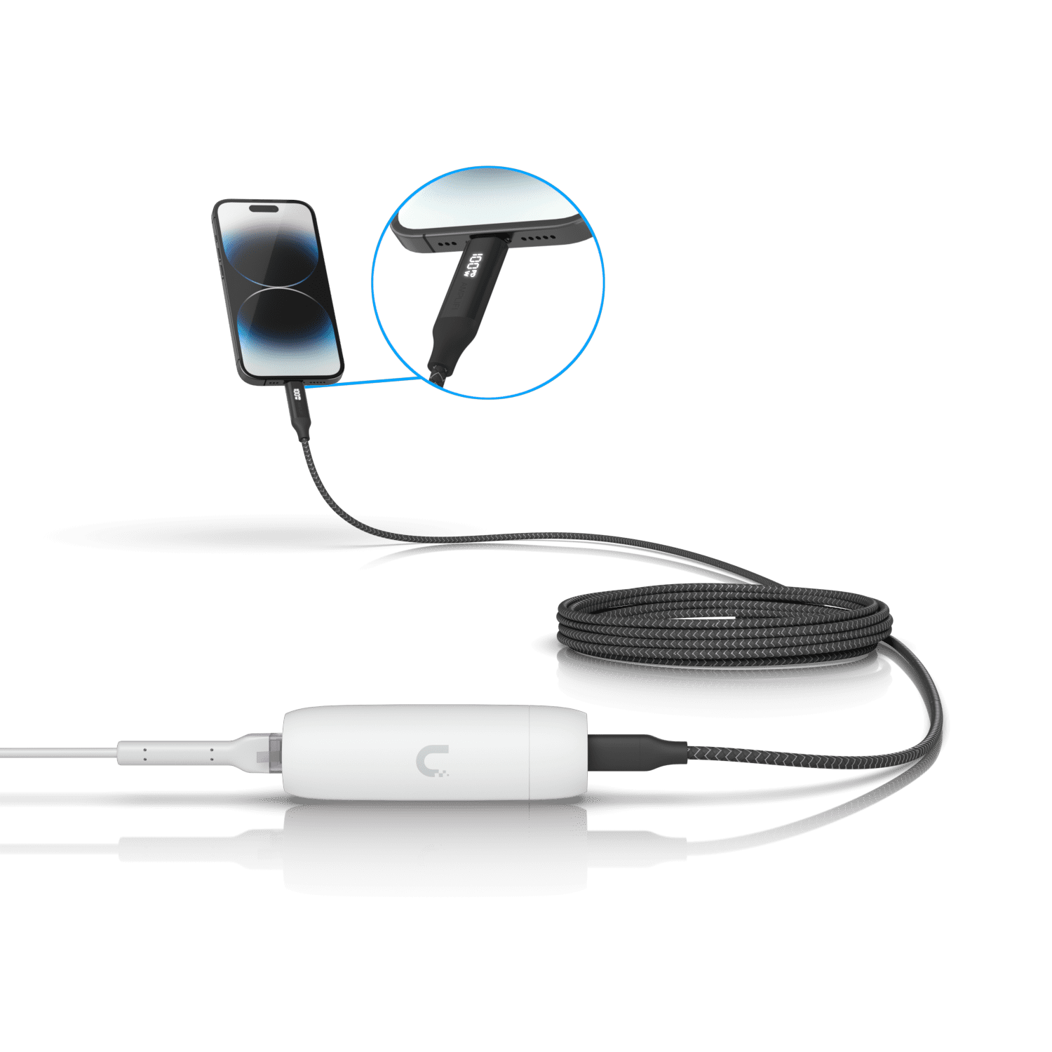UBIQUITI 2mt USB-C-Macho a USB-C-Macho 100W indicador de potencia (W) - Imagen 3