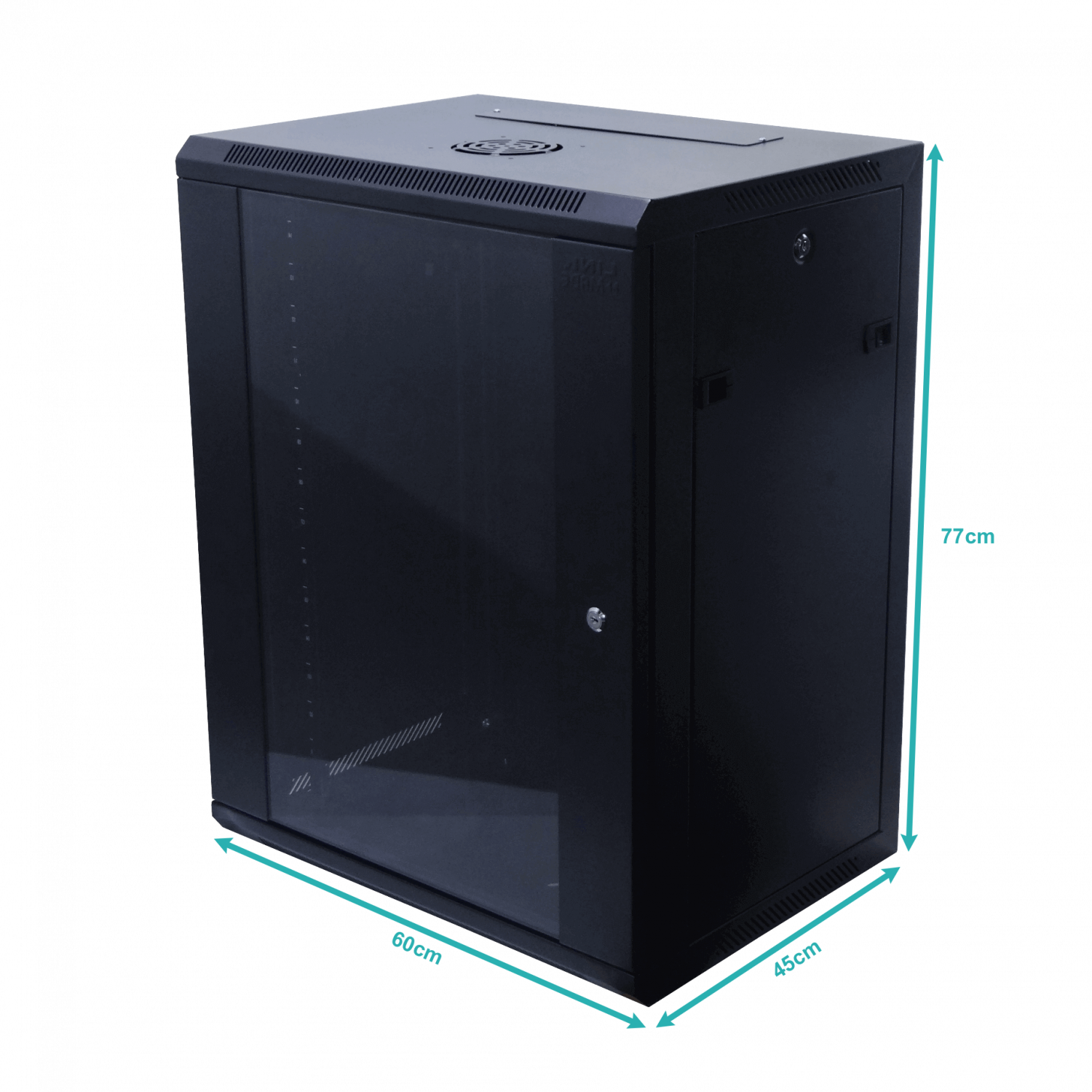 LINKMADE RACK PARED 15U 45CM-FONDO NEGRO INC-2U - Imagen 4