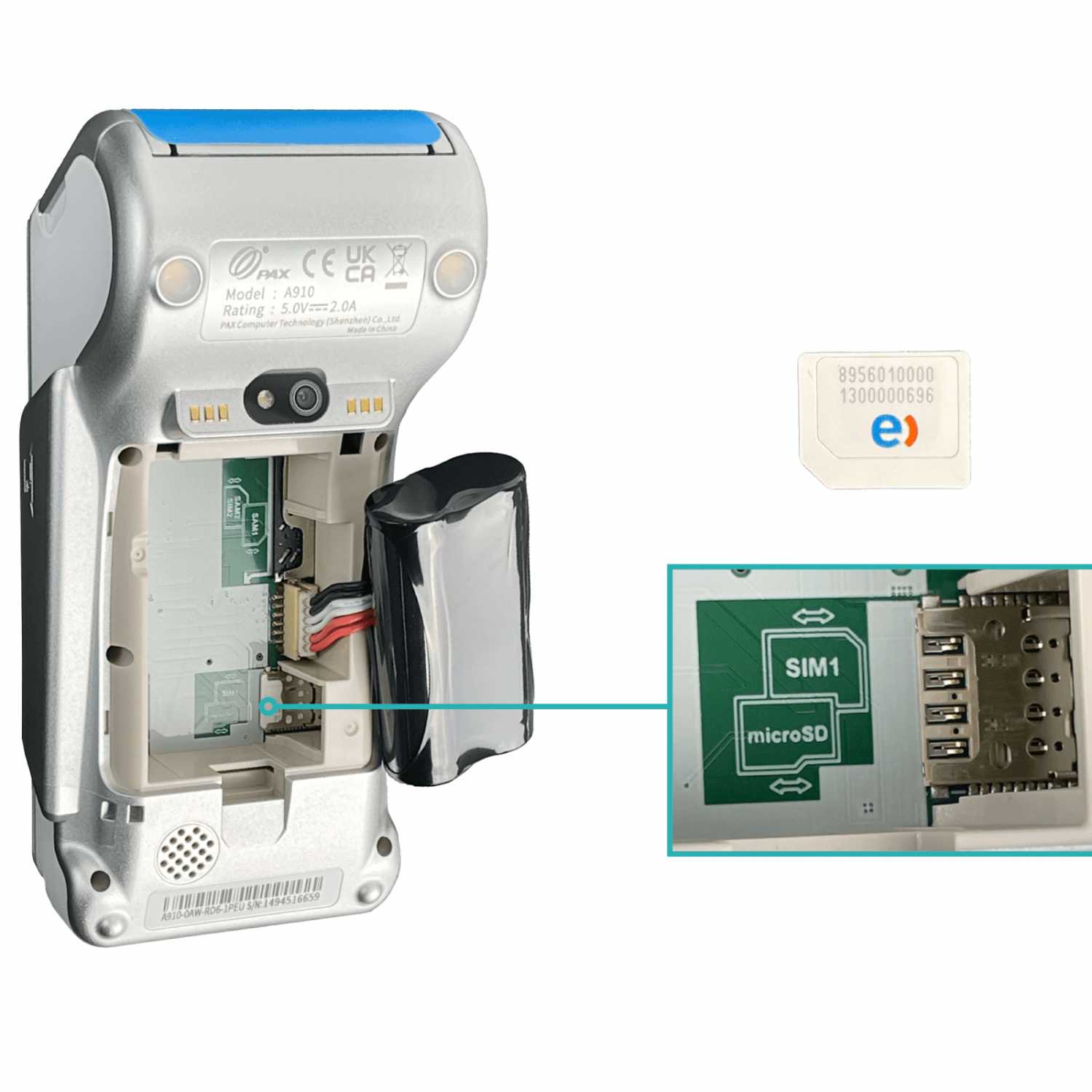MERCADOPAGO Maquina Smart Pago con Tarjeta 4G QR Wifi impresora Camara - Imagen 3