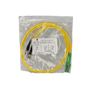 1mt SM LC/APC-ST/UPC MonoModo SM Duplex Jumper Cable Fibra 3.0mm 9/125