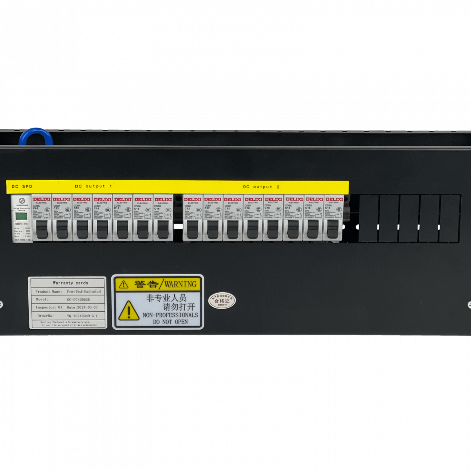 32A Sistema de Transferencia Manual DC 7-out-DC 8-out-DC Rack 4U