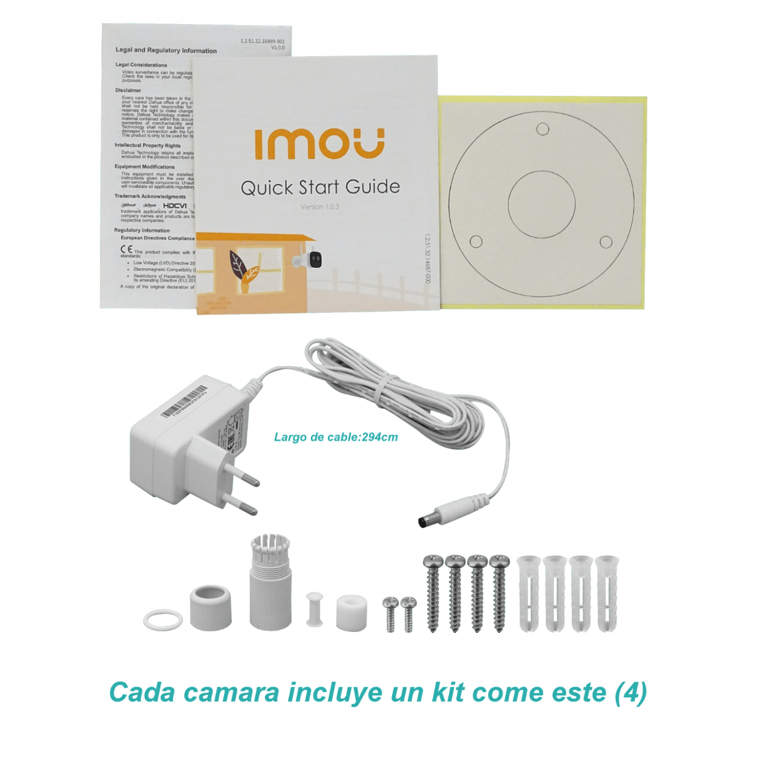 IMOU Kit NVR + 4 Camaras bullet Wifi 2.4GHz 2MP IP67 inc-1Tb - Imagen 5
