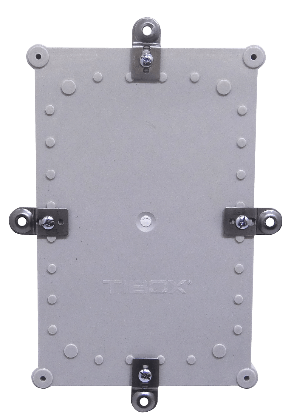 TIBOX 280x190x130mm Tapa-Gris Caja-Gris Plastica IP66 RoHS c/Placa - Imagen 2