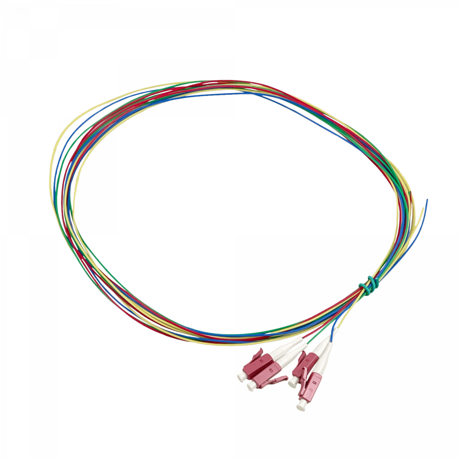 LC/UPC OM4 Multimodo 1,5mt 4-Unidades Pigtail 50/125um 0,9mm 150cm - Imagen 3