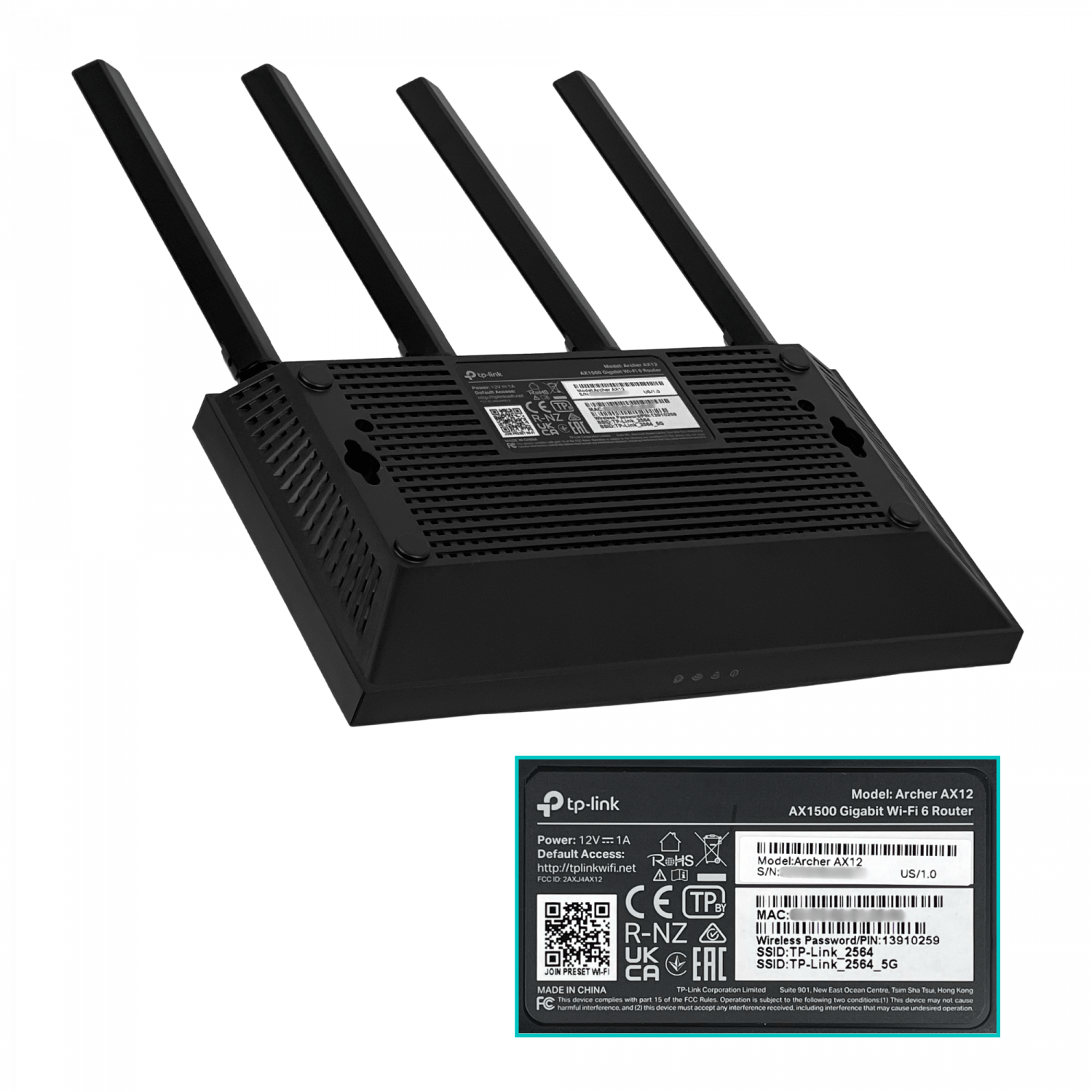 TP-LINK WiFi6 AX1500 5GHz+2,4GHz 1201+300mbps 4-ant-fijas 3-LAN 1-WAN