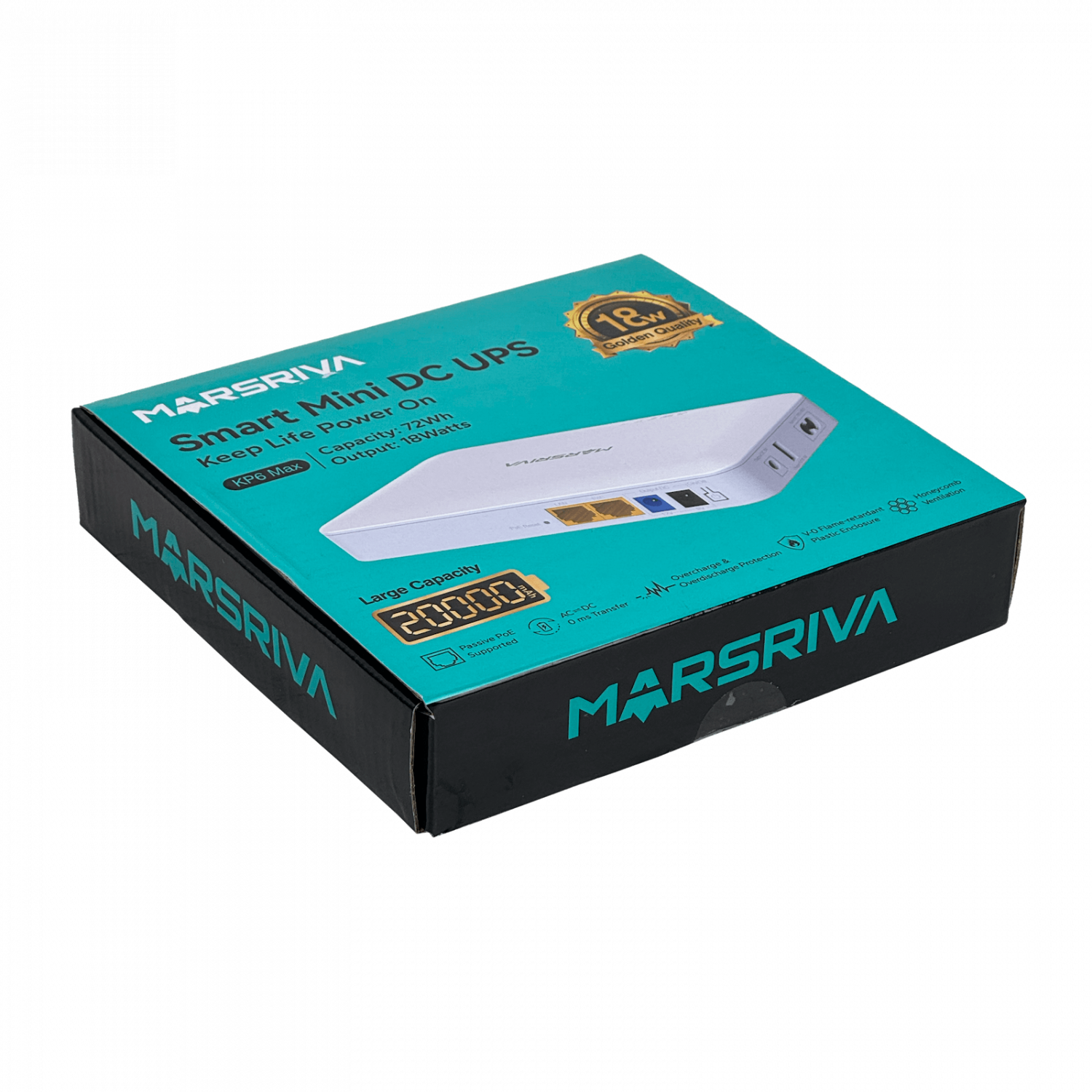 UPS DC 72Wh 2Ah in:100-240VAC 2-100(1-PoE24) Plug-ou:12/9/5V USB-ou:5V - Imagen 5