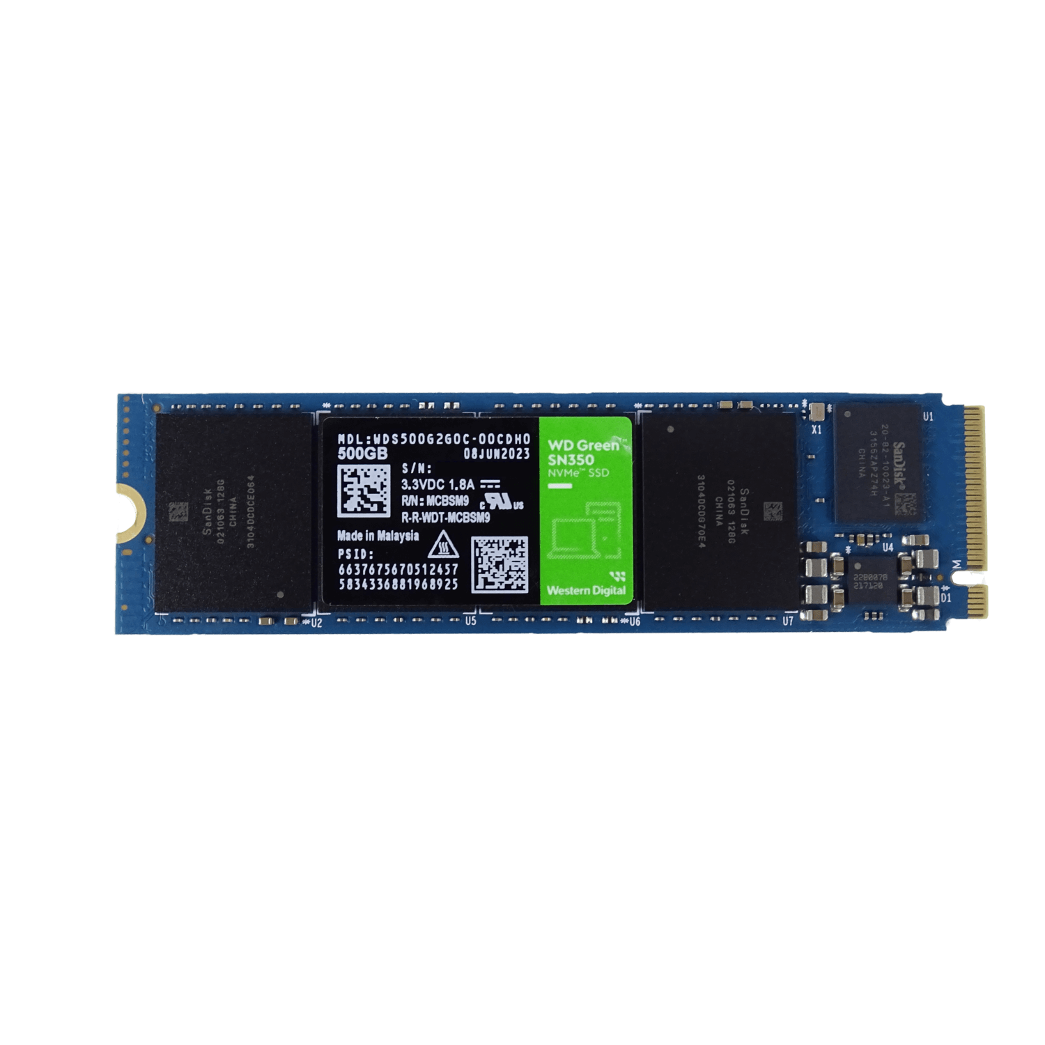 WESTERNDIGITAL 500GB NVMe M.2 2400-900mb/s M.2 SSD Solido WDS500G2G0C - Imagen 2