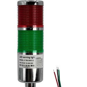 LED Rojo-Verde 12-24VDC 2W Luz-Fija Torre Baliza