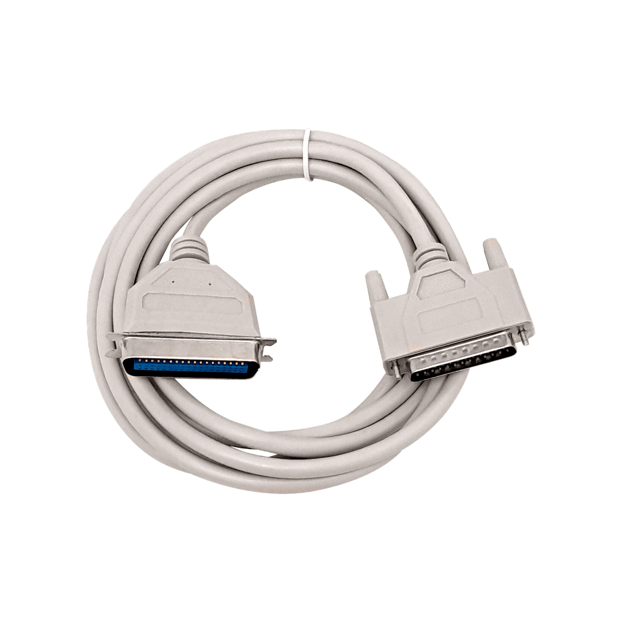 Cable Paralelo 2,5mt p/Impresora DB25-Macho CEN36 Gris VW-1 Centronics - Imagen 2