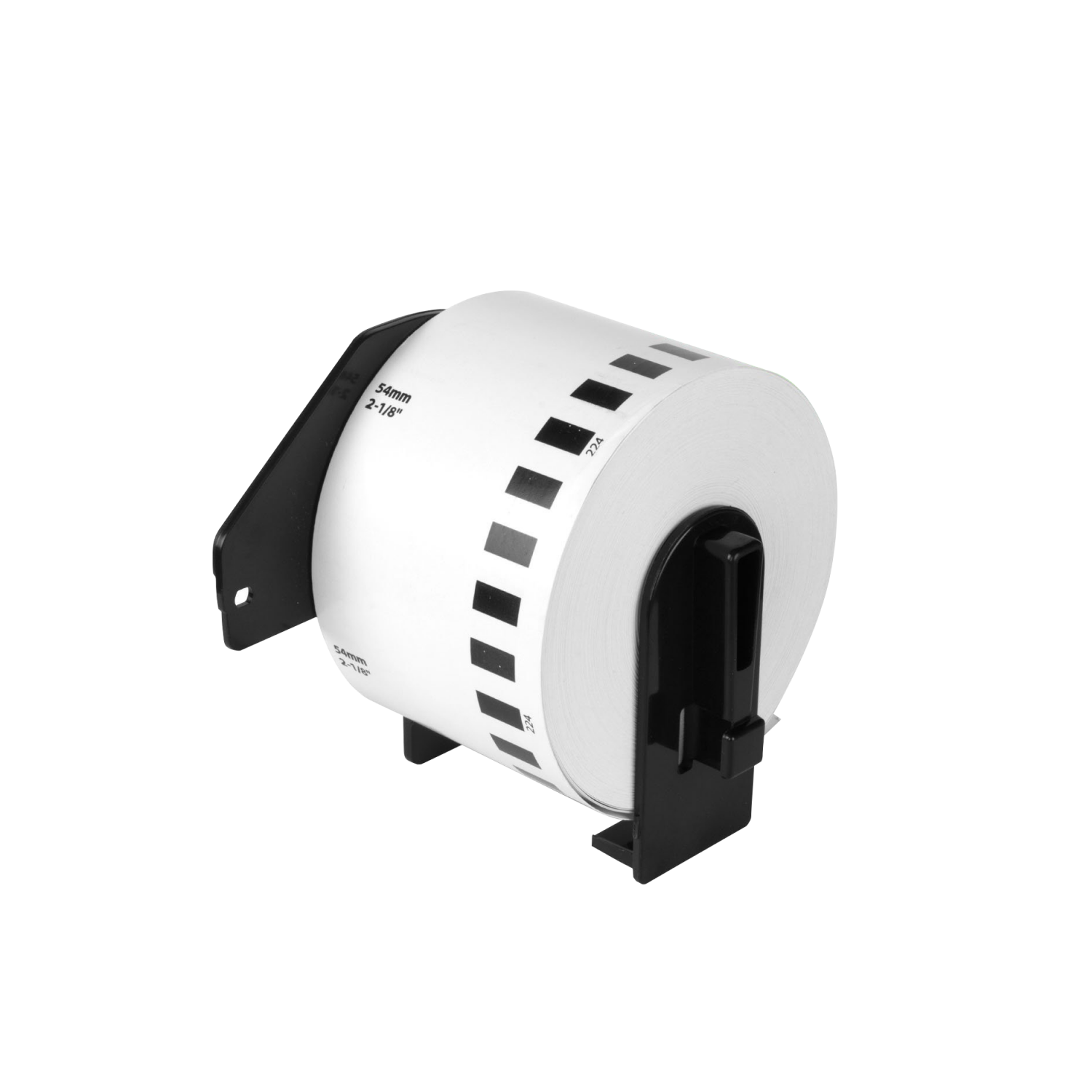 BROTHER Sin-Pegam 54mm x 30,4mt Negro sobre Blanco Papel-Continuo p/QL - Imagen 2