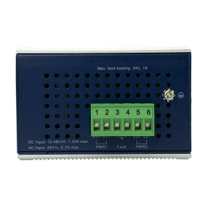 PLANET 8-1000 2-SFP Switch Industrial Admin Riel-DIN 12-48VDC 24VAC