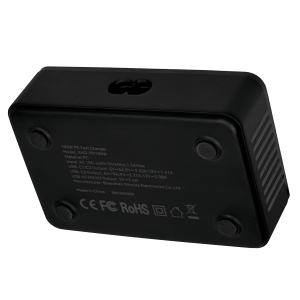 Estacion de Carga 100W 3-USB-AH 5VDC 3-USB-CH 5-12VDC 100-240VAC