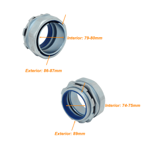 Metalico 90mm Prensa Estopa para Flexible Aislacion IP65