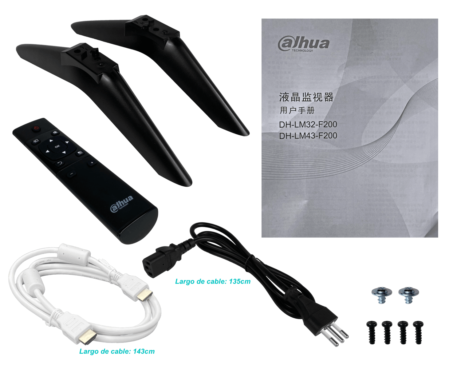 DAHUA Monitor 43-Pulgadas Full HD HDMI VGA USB 1920x1080 100-240Vac - Imagen 4