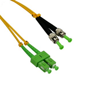 5mt SC/APC-ST/APC MonoModo SM Duplex Jumper Cable Fibra 9/125um 3mm