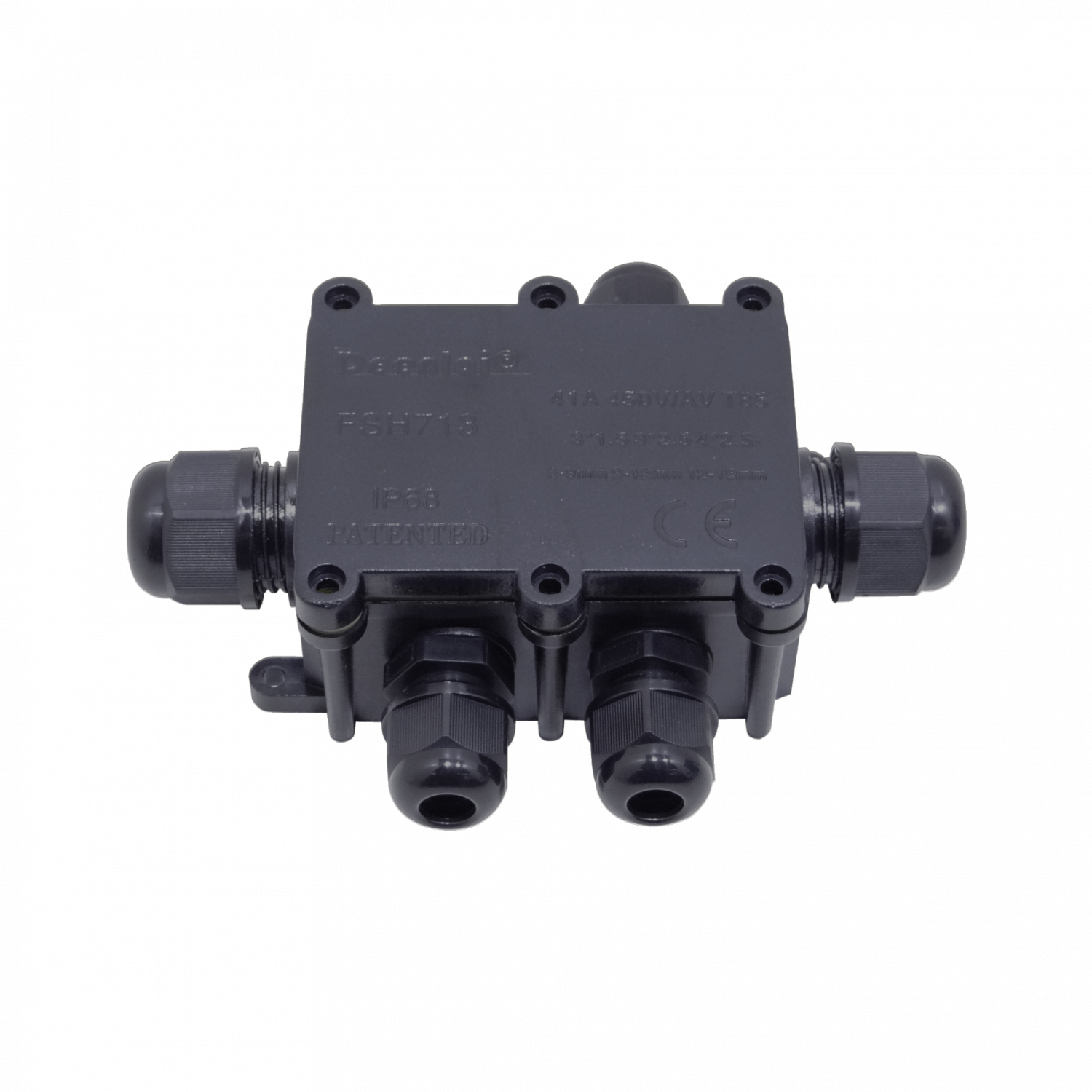 DEENLAI 1a4 3xPG9 2xPG18.5 IP68 Exterior Regleta x4 FSH713
