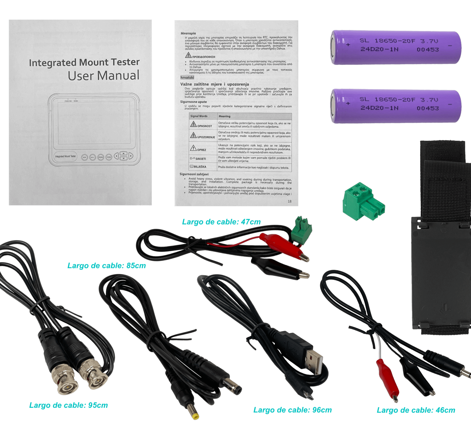 DAHUA Tester Analoga Monitor 3-pulg HDCVI/AHD/TVI/CVBS RS485 BNC USB - Imagen 8
