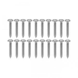 20-unids. 12 x 1 1/4 Largo-32mm Plata Cruz Tornillos Roscalata Punta