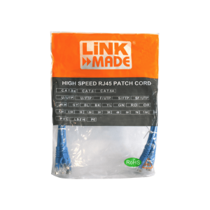 LINKMADE 4un 50cm CAT6 Azul LSZH Cable Patch inyectado 4x0,5mt