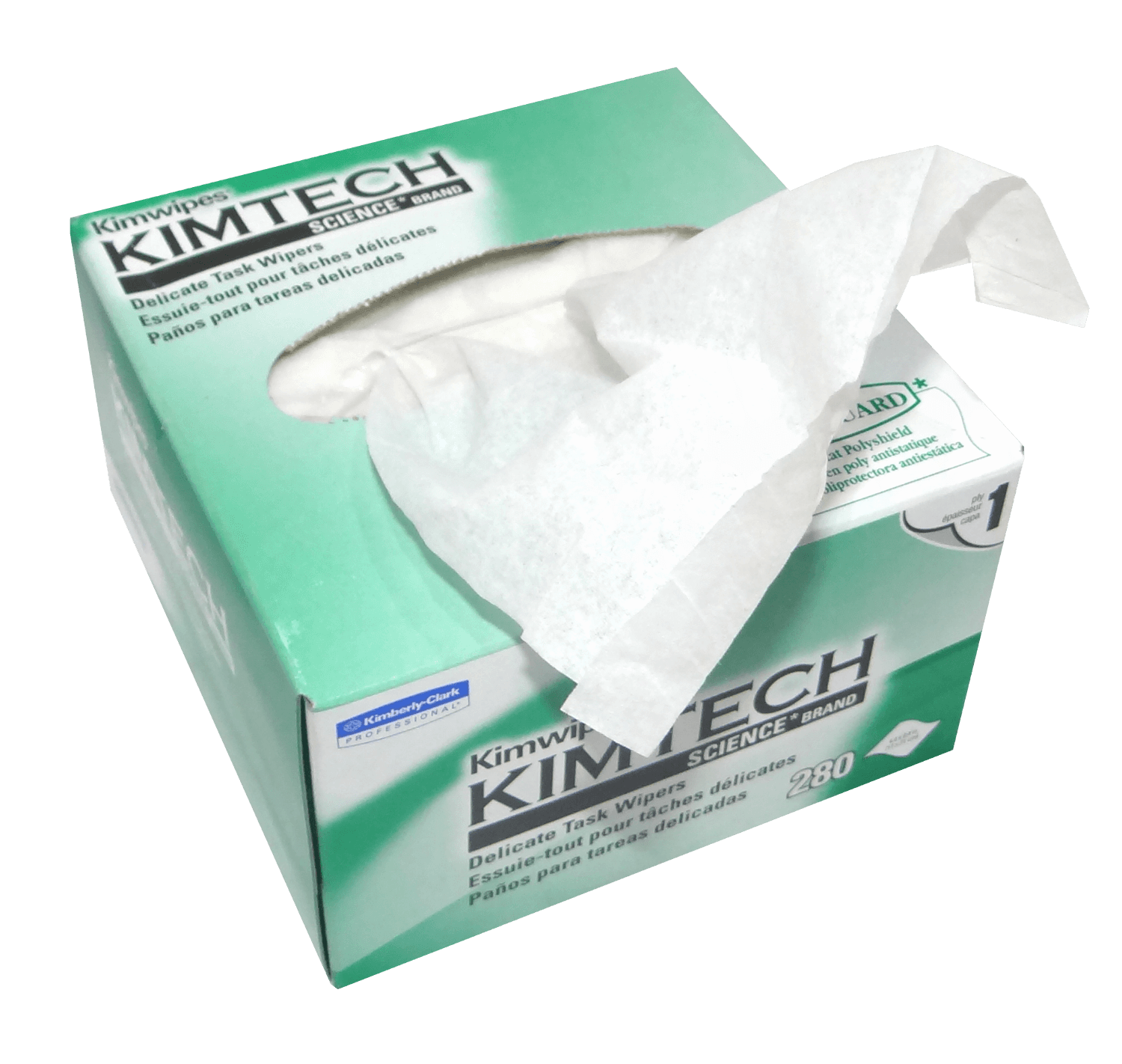 KIMWIPES 11x21cm 280-Panos Antiestaticos p/Fibra Optica Lintguard Limp