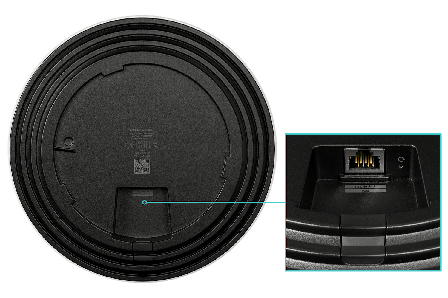 UI Blanco WiFi7 15Gbps 2x4x2 1-10G 2,4/5/6GHz 4/6/6dBi req-U-POE++10G - Imagen 3