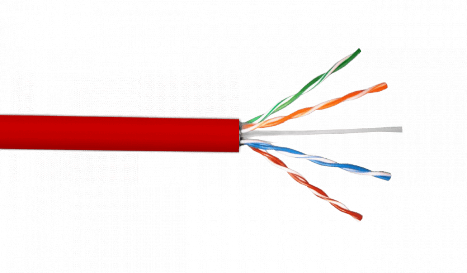 LINKCHIP 24AWG Rojo Cat5e Interior Cable UTP Multifilar 305mt Cobre - Imagen 2