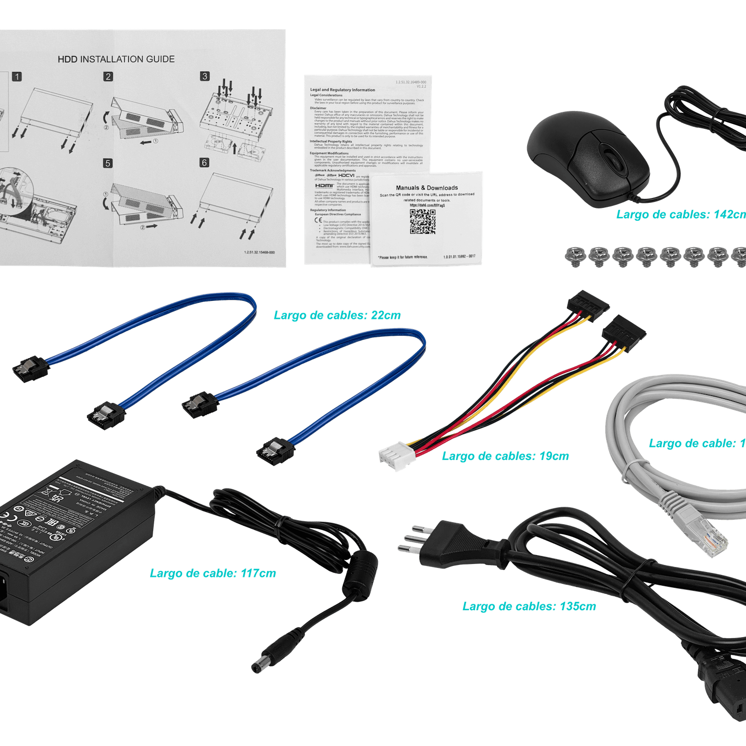 DAHUA Tribrido 4K 16-BNC-H 2-RCA-H HDMI VGA LAN USB IP 8MP Req-2xSATA - Imagen 2
