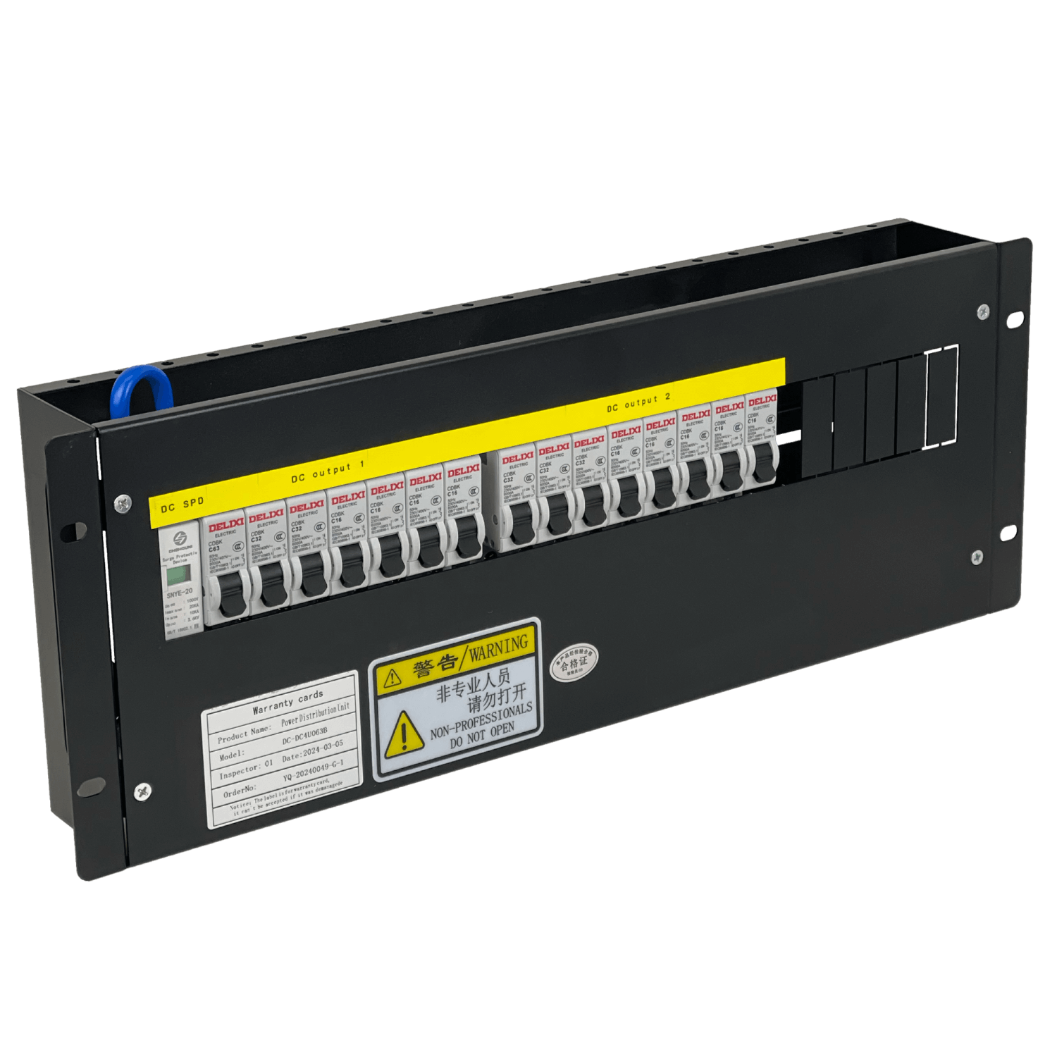 32A Sistema de Transferencia Manual DC 7-out-DC 8-out-DC Rack 4U - Imagen 3