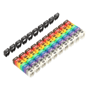 Marcadores Numericos p/cable-Cat5/Cat6 0-9 x10-c/u total-100u.
