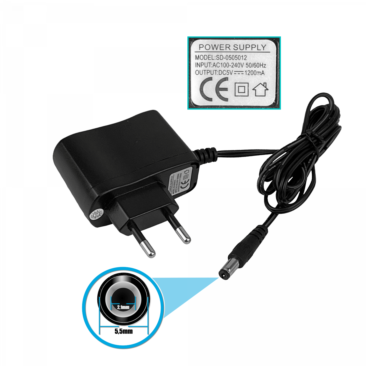 Kit HDMI 300mt inalambrico HDMI-1-In/2-Out Ant-fija 5,8GHz inc-5Vdc - Imagen 4