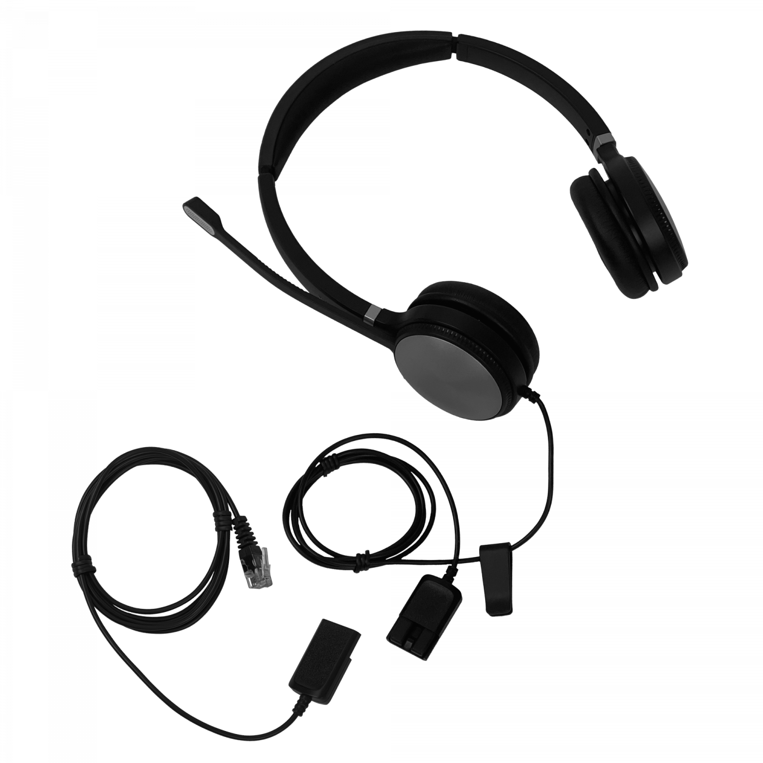 YEALINK Cintillo binaural cable-2m RJ9 para T30/31/33/57 cancela ruido - Imagen 4