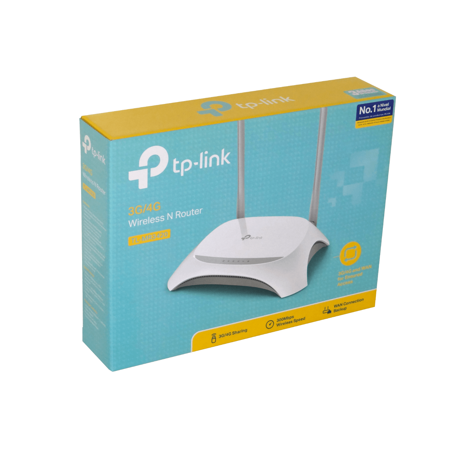 TP-LINK ROUTER 3G 2-RPSMA-3DBI HSPA USB WIFI-N300 4-LAN 1-WAN - Imagen 3
