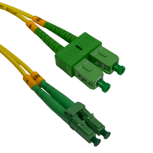 2mt SC/APC-LC/APC MonoModo SM Duplex Jumper Cable Fibra 9/125um 3mm