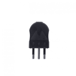 REMA 2P+T Negro 10A SEC-49028 Enchufe Macho Volante con-Tierra