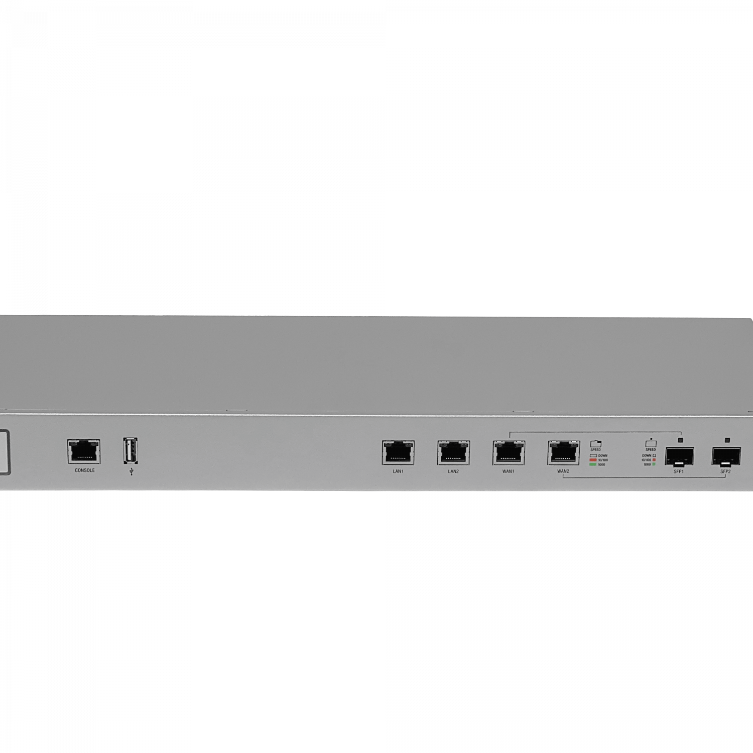 UBIQUITI UniFi 2-1000-LAN 2-SFP-Combo-WAN Console-RJ45/USB Router Rack
