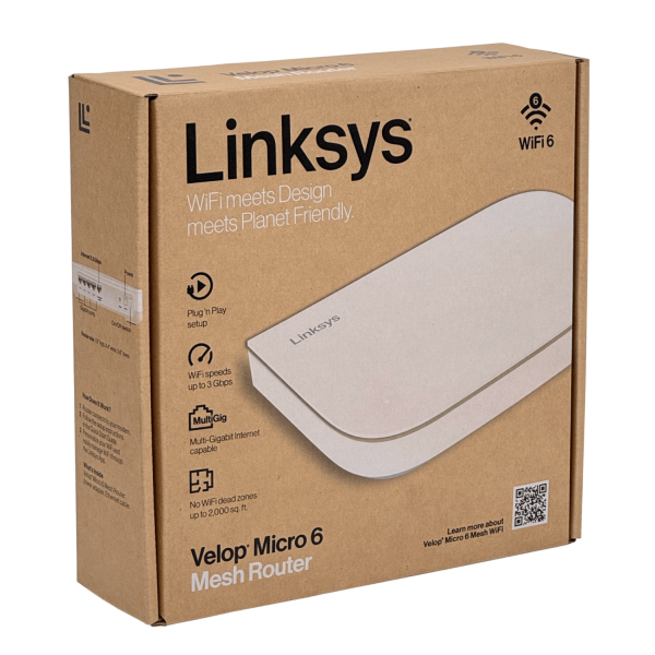 LINKSYS 1-2500 4-1000 Router WiFi6 Mesh 2,4/5GHz inc-12V AX3000 LN1100 ...