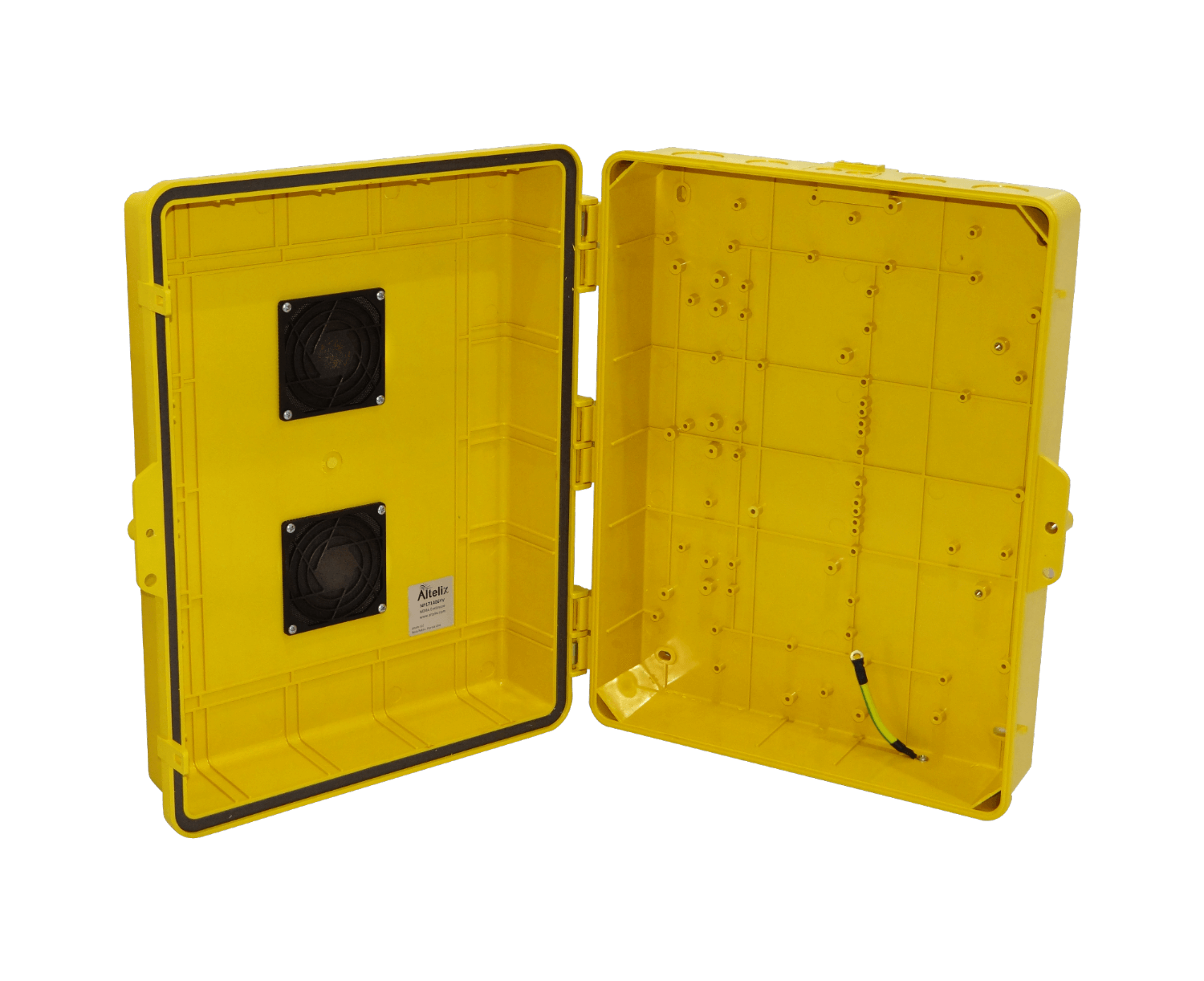ALTELIX Ventilada Amarilla 432x355x152mm IP55 Caja Exteri NEMA3 PC+ABS