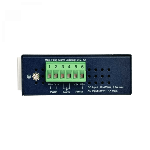 PLANET 4-1000 1-SFP 1-SFP-2.5G Switch Indus Admin L2 Riel-DIN 12-48VDC