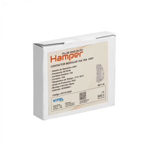 HAMPER 16A Contactor Monofasico Modular 230/400V 1NA IP20 Certif-SEC