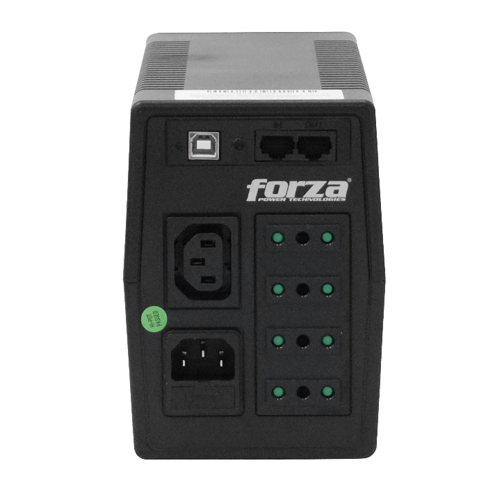 FORZA 65WH 1x9AH 800VA 480W 4-IH-Chile 1-C13 1-C14 AVR USB 2-RJ UPS - Imagen 5
