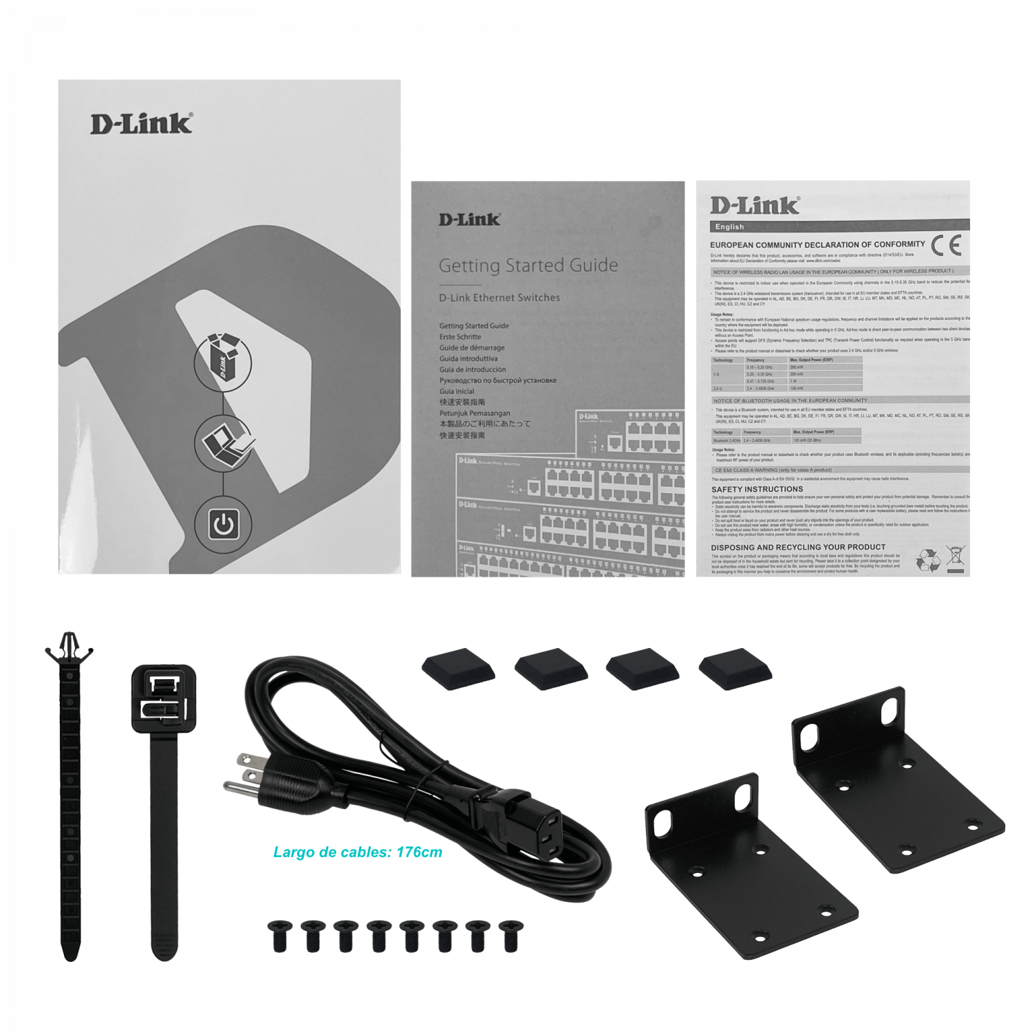 D-LINK 48-1000-PoE+ 4-SFP tot-370W Switch Smart Rack req-Cable-C13 - Imagen 5