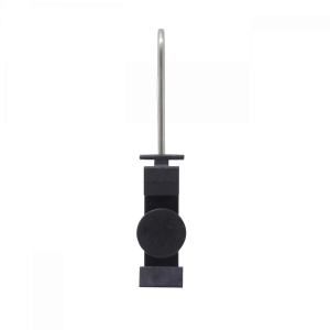 Gancho Metal 77x25x4mm Sujecion Plastic 67x28x17mm p/Cable Fibra Drop