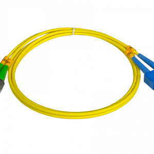 1mt SC/UPC-FC/APC MonoModo SM Duplex Jumper Cable Fibra 9/125um 3mm
