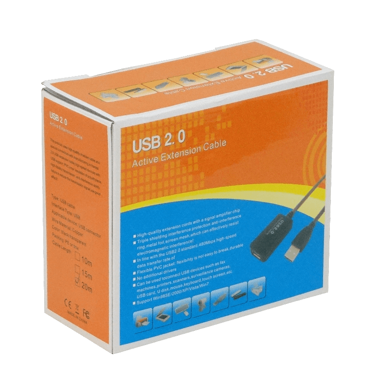 Cable USB2.0 20mt Activo A-M A-H no-req-Fuente - Imagen 2