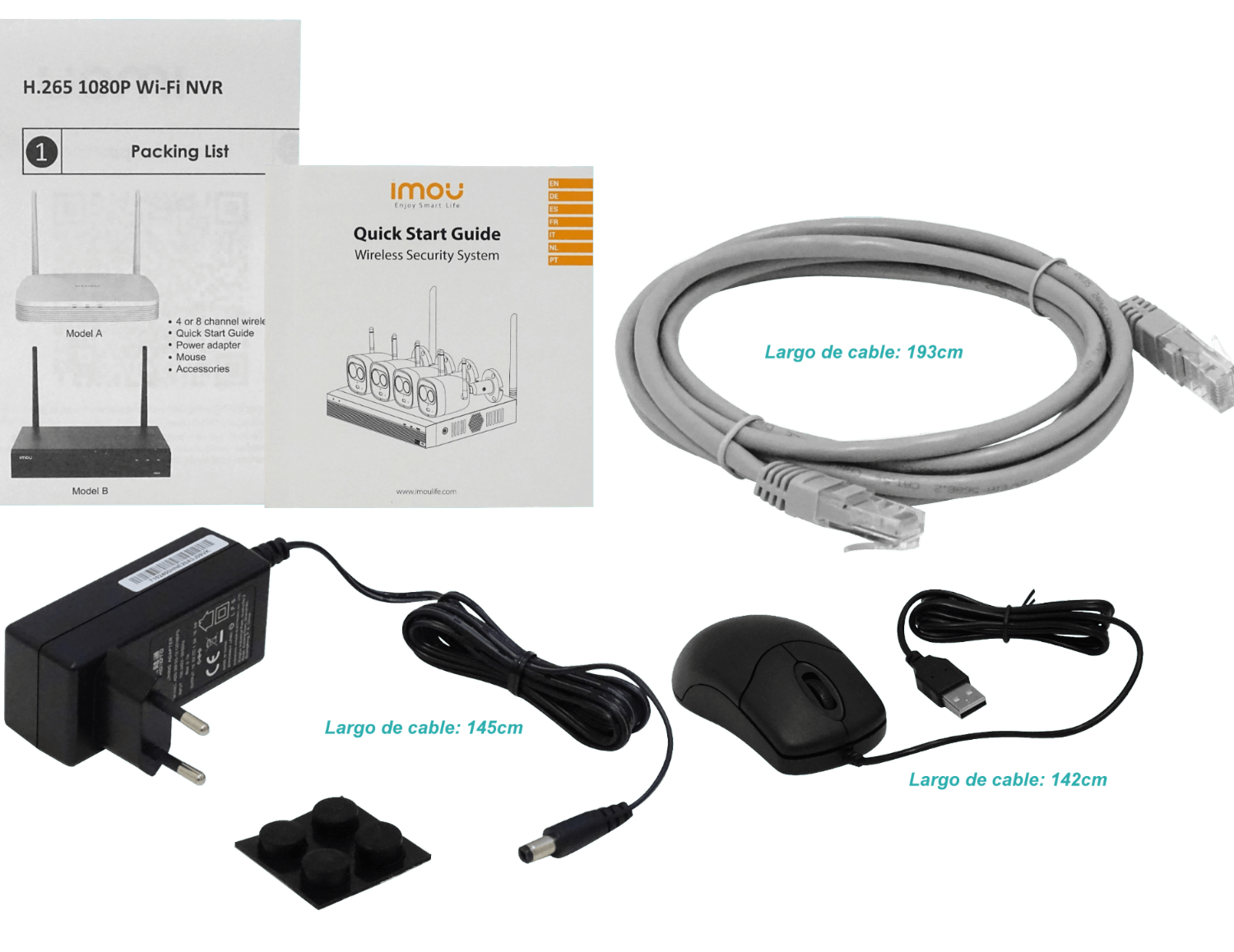IMOU Kit NVR + 4 Camaras bullet Wifi 2.4GHz 2MP IP67 inc-1Tb - Imagen 11