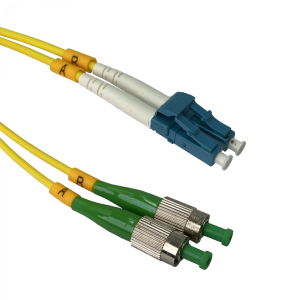 2mt FC/APC-LC/UPC MonoModo SM Duplex Jumper Cable Fibra 9/125um 3mm