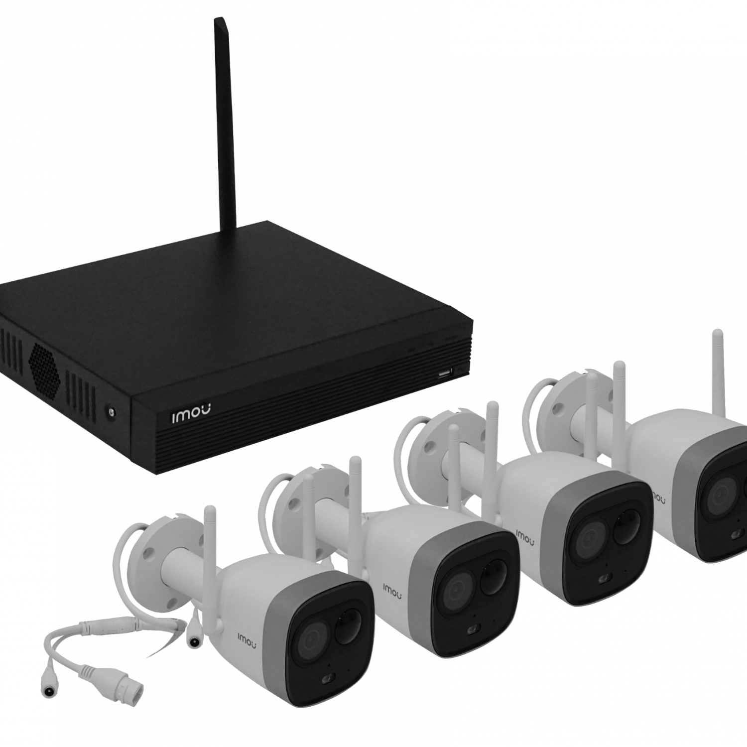 IMOU Kit NVR + 4 Camaras bullet Wifi 2.4GHz 2MP IP67 inc-1Tb - Imagen 2